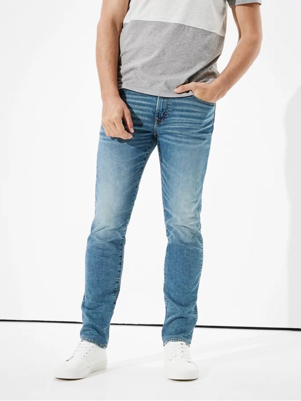 American Eagle AirFlex+ Slim Straight Jean Medium Vintage 38x30